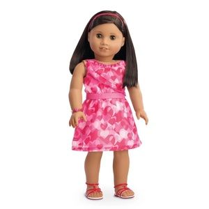 American Girl Red Hearts Ruffle outfit